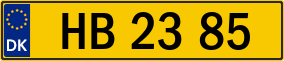Trailer License Plate